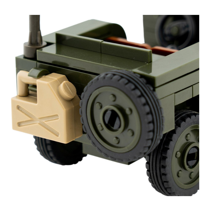 Συναρμολογούμενα Τουβλάκια WWII Jeep US Army της Sluban VAN76539 trazeras|VAN76539