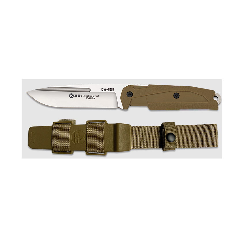 Μαχαίρι KA-25 Rubber Handle (Coyote) της K25, VAS76693 trazeras|VAS76693