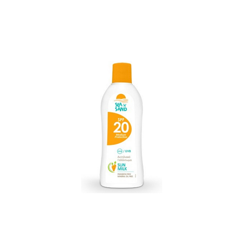 Αντηλιακό Γαλάκτωμα 200ml, Milk SPF20 της Sea n Sand, BLS77583 trazeras|BLS77583
