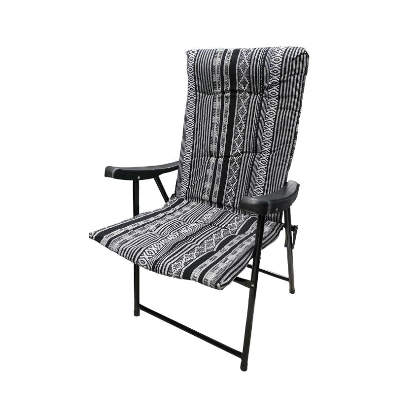 Πτυσσόμενη Καρέκλα Camping με Boho Print (Black/White) TRD78901 trazeras|TRD78901