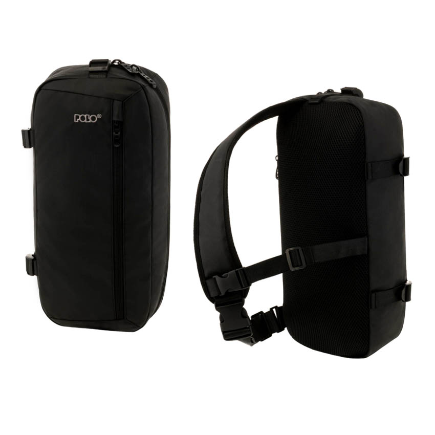 Μεγάλη Τσάντα Στήθους/Ώμου Cruz (Black) της Polo POL77117 trazeras|POL77117
