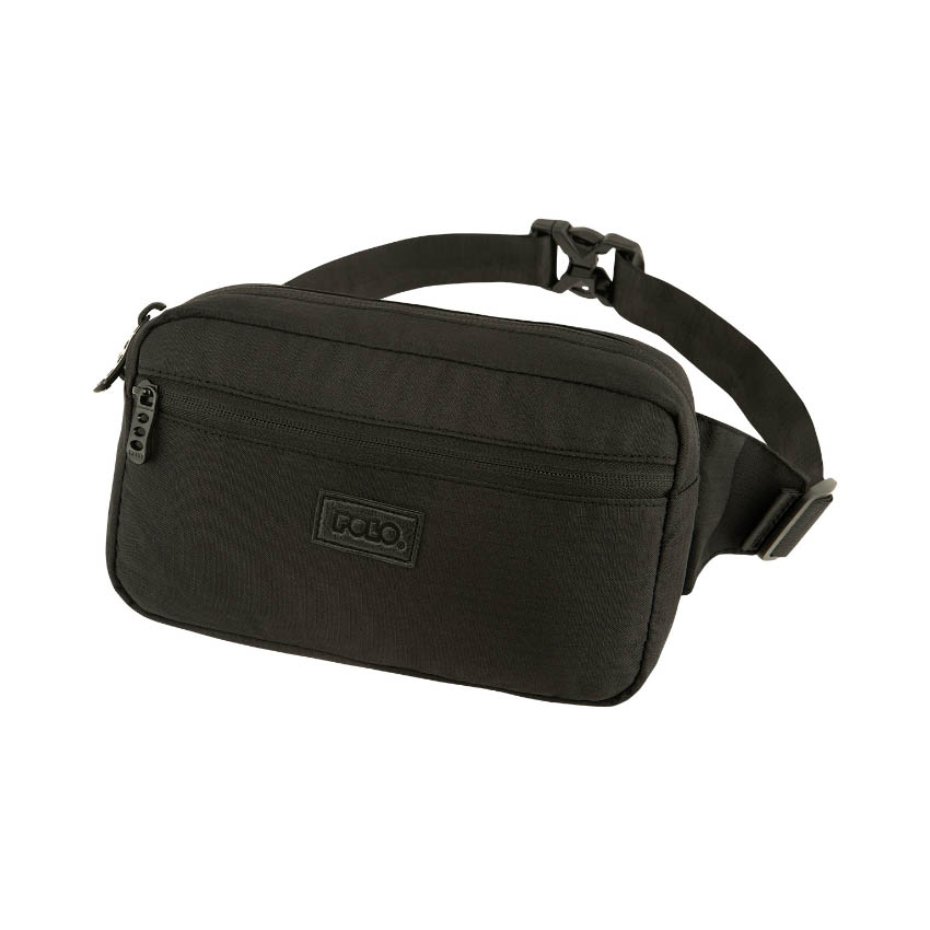 Τσαντάκι Μέσης Staid με Θήκη RFID (Black) της Polo POL77126 trazeras|POL77126