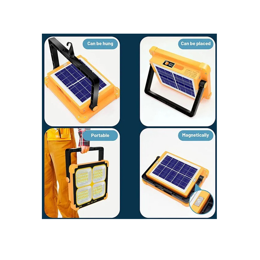 Επαναφορτιζόμενος Προβολέας με Power Bank, XJ-K5, με Ηλιακό Πάνελ, TRD79523 trazeras|TRD79523