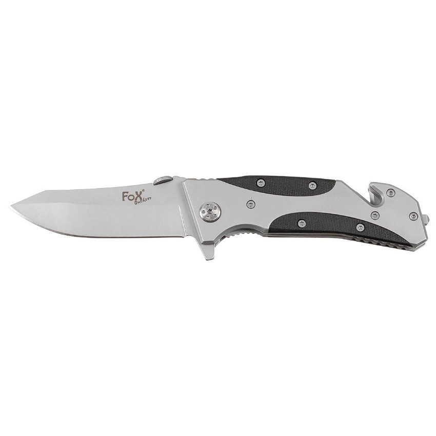 Σουγιάς Jack Knife, One Handed, Black, Metal Handle με Ενίσχυση (Silver) της Max Fuchs MAX79777 trazeras|MAX79777