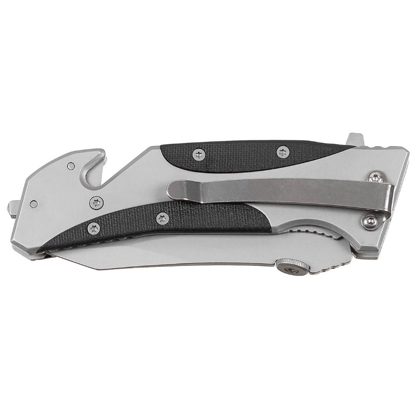 Σουγιάς Jack Knife, One Handed, Black, Metal Handle με Ενίσχυση (Silver) της Max Fuchs MAX79777 trazeras|MAX79777