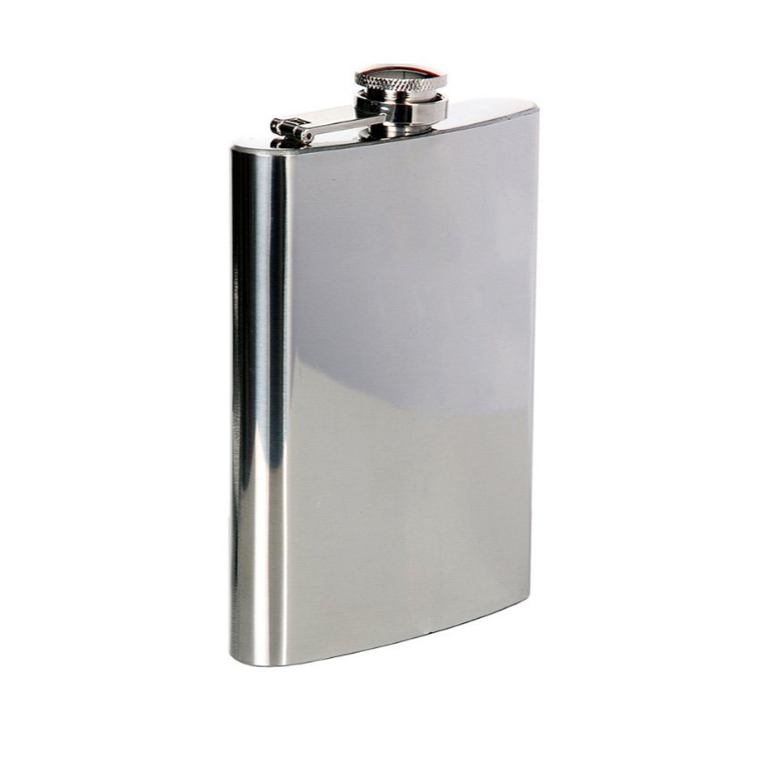 Φλασκί Stainless Steel Flask 240ml (Silver) της Fosco Industries VAN79959 trazeras|VAN79959