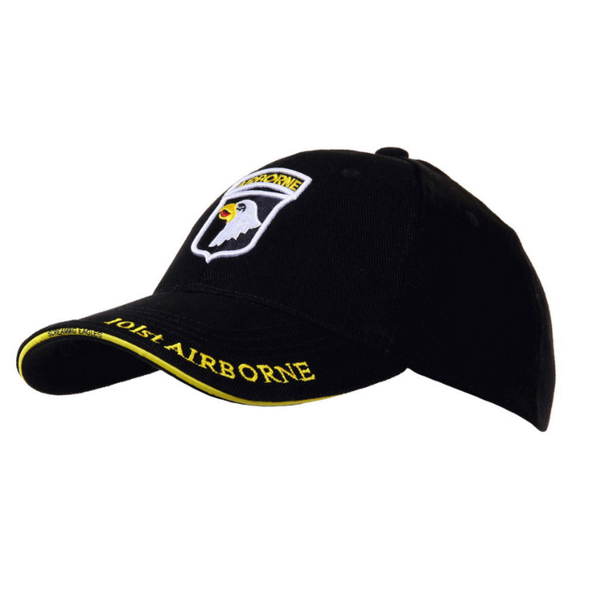 Καπέλο Baseball Cap 101st Airborne Army Μαύρο της Fostex VAN80813 trazeras|VAN80813