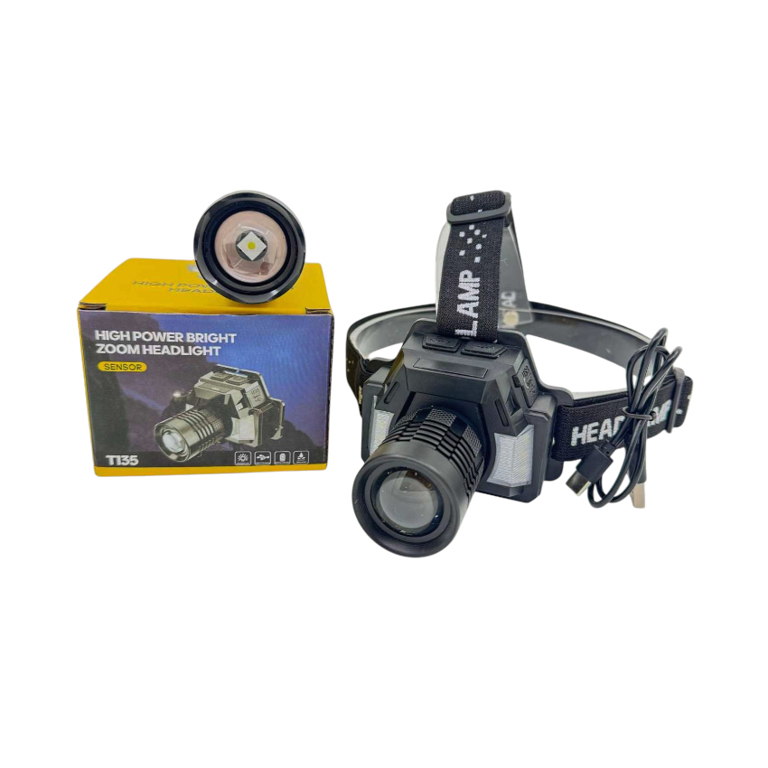 Επαναφορτιζόμενος Φακός Κεφαλής T135 με ABS, TRD81633 trazeras|TRD81633