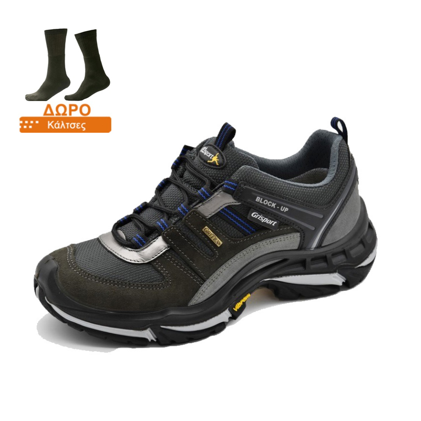 Παπούτσια GTX Mod. 11909, Low 3'' (Black) της Grisport, με Δώρο Κάλτσες GRS41065 trazeras|GRS41065