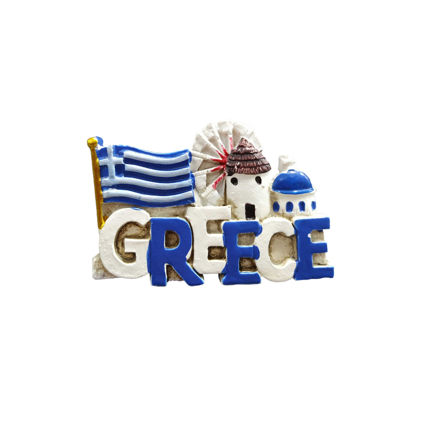 Tουριστικό Μαγνητάκι Flag Greece TRD82735 trazeras|TRD82735