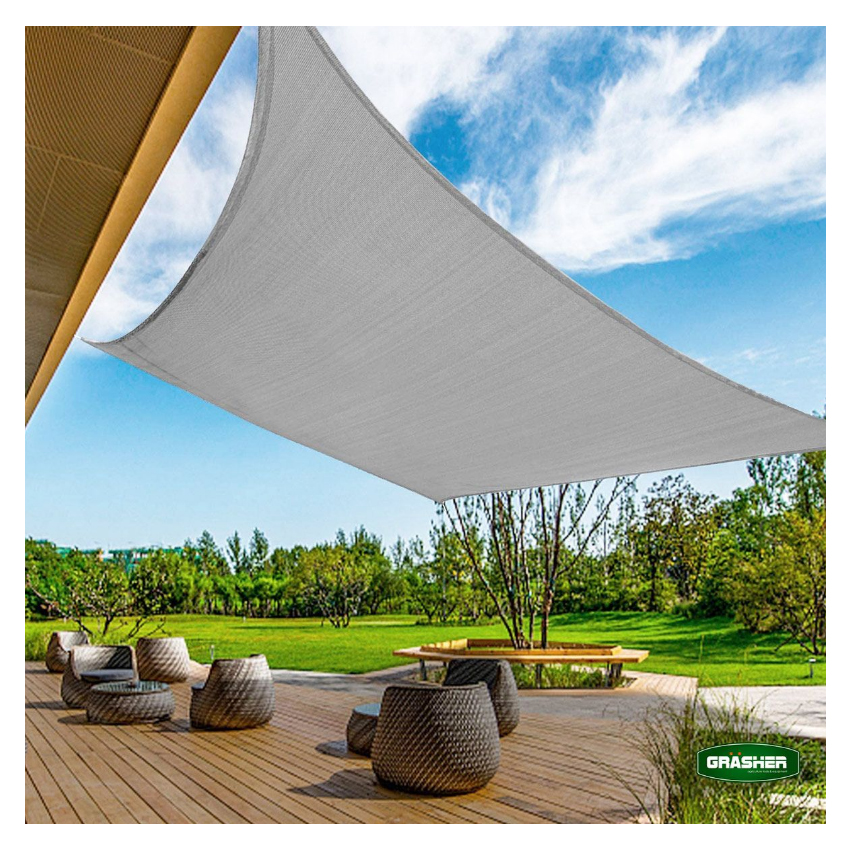 Τετράγωνο Πανί Σκίασης 5x5m (Grey) της Grasher STB82864 trazeras|STB82864