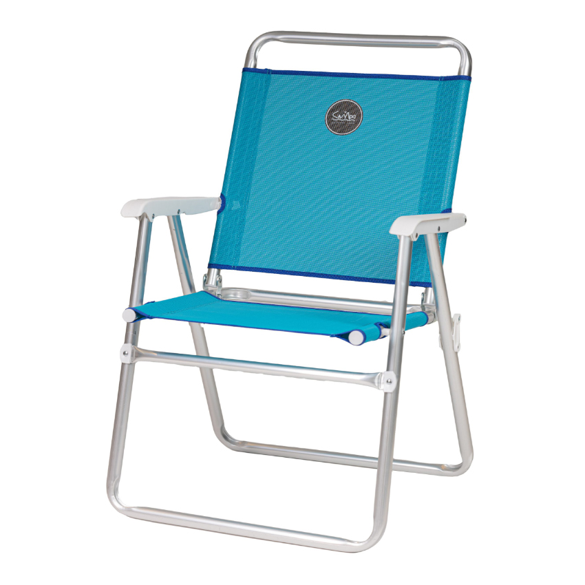 Πτυσσόμενη Καρέκλα Beach 5, Βαρέως Τύπου (Capri Blue) της Campo, ION83918 trazeras|ION83918