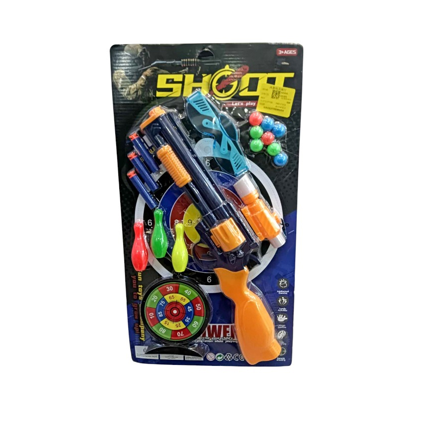Σετ Παιδικό Όπλο Εκτόξευσης Mod.579 με Αξεσουάρ Soft Gun, TRD83972 trazeras|TRD83972