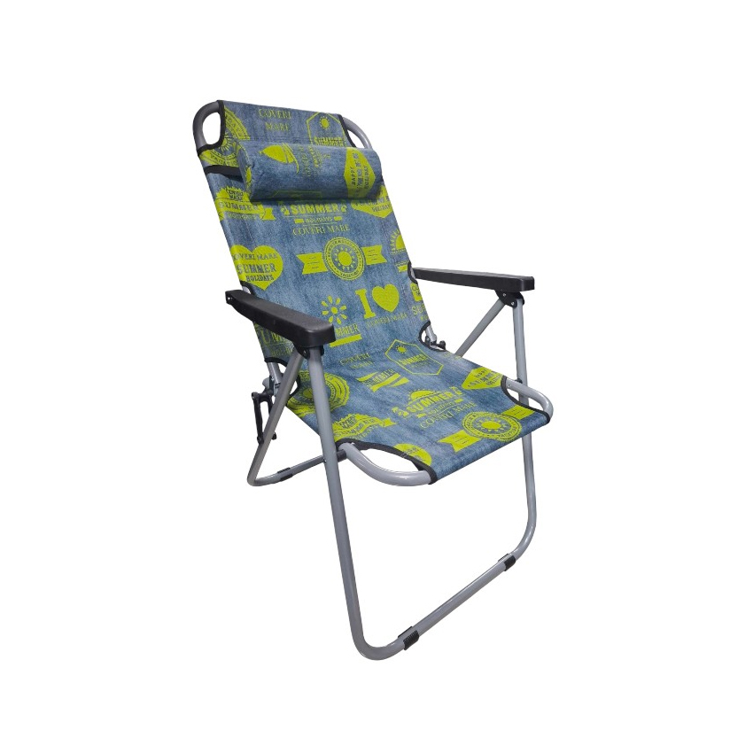 Πτυσσόμενη Καρέκλα Camping/Παραλίας 1680NZ, Μπλε/Πράσινο, TRD83987 trazeras|TRD83987