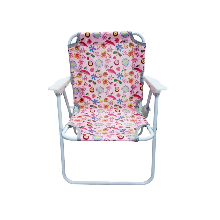 Παιδική Πτυσσόμενη Καρέκλα Camping 2012 (Pink/Flowers) TRD84073 trazeras|TRD84073