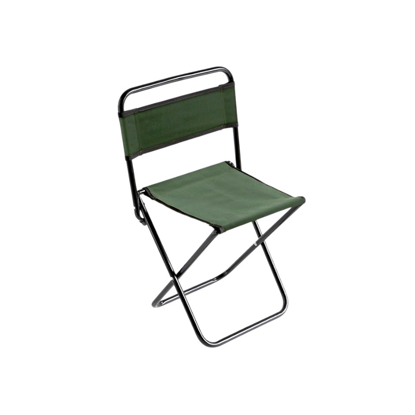Μεταλλικό, Πτυσσόμενο Σκαμπό με Πλάτη 50cm (Green) TRD84094 trazeras|TRD84094