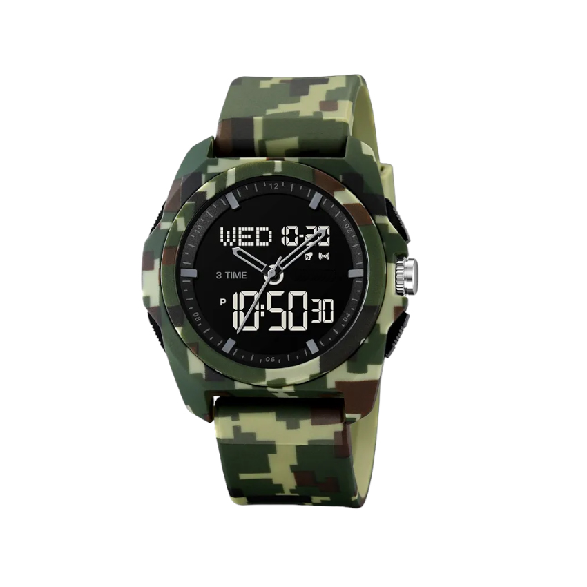 Ψηφιακό/Αναλογικό Ρολόι Χειρός Mod.2199, Army Green, TRD84165 trazeras|TRD84165