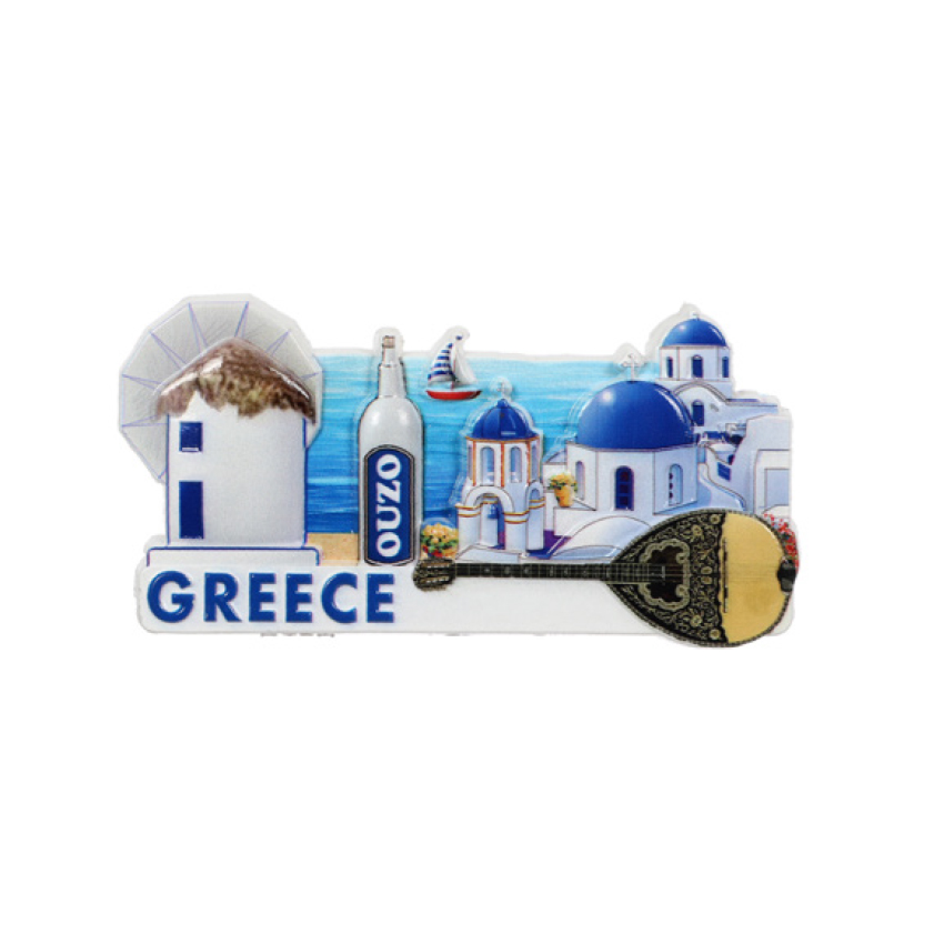 Μαγνητάκι Greece, Mod.404891 (Μπουζούκι/Ούζο) της Nysa NYS84527 trazeras|NYS84527