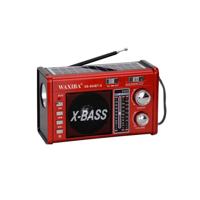 Επαναφορτιζόμενο Φορητό Ραδιόφωνο XB864 BT-S (Red) TRD84550 trazeras|TRD84550