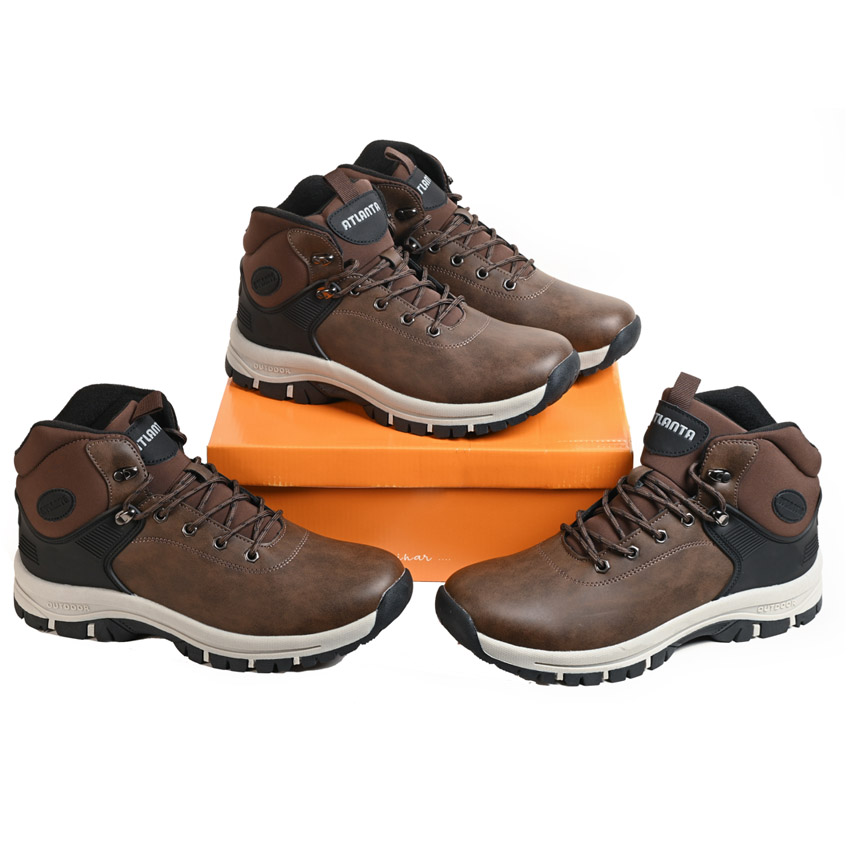 Πακέτο, 2 Ζευγάρια Μποτάκια Horizon, Mid 6'' (Brown) της Atlanta, TOY84824 trazeras|TOY84824