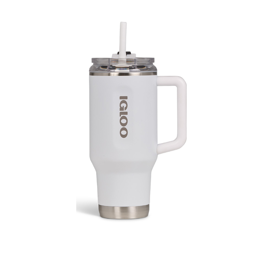 Θερμός Travel Mug με Καλαμάκι 946ml, Λευκό της Igloo UNI85079 trazeras|UNI85079
