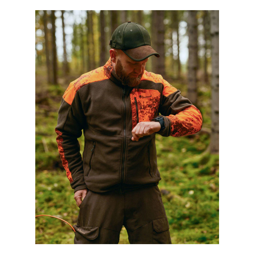 Κυνηγετική Ζακέτα Fleece 5619 Smaland Forest Cmou Fleece, Brown/Strata Blaze της Pinewood TOY85200 trazeras|TOY85200