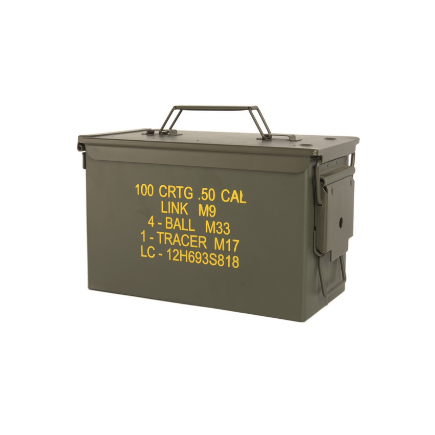Μεταλλικό Κουτί Πυρομαχικών, US OS, M2A1, CAL.50 Ammo Steel της Mil-Tec, STU85693 trazeras|STU85693