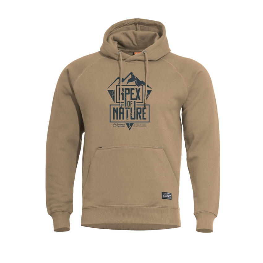 Μπλούζα Phaeton Hood Sweater, Apex of Nature, Tan Brown της Pentagon PEN85795 trazeras|PEN85795