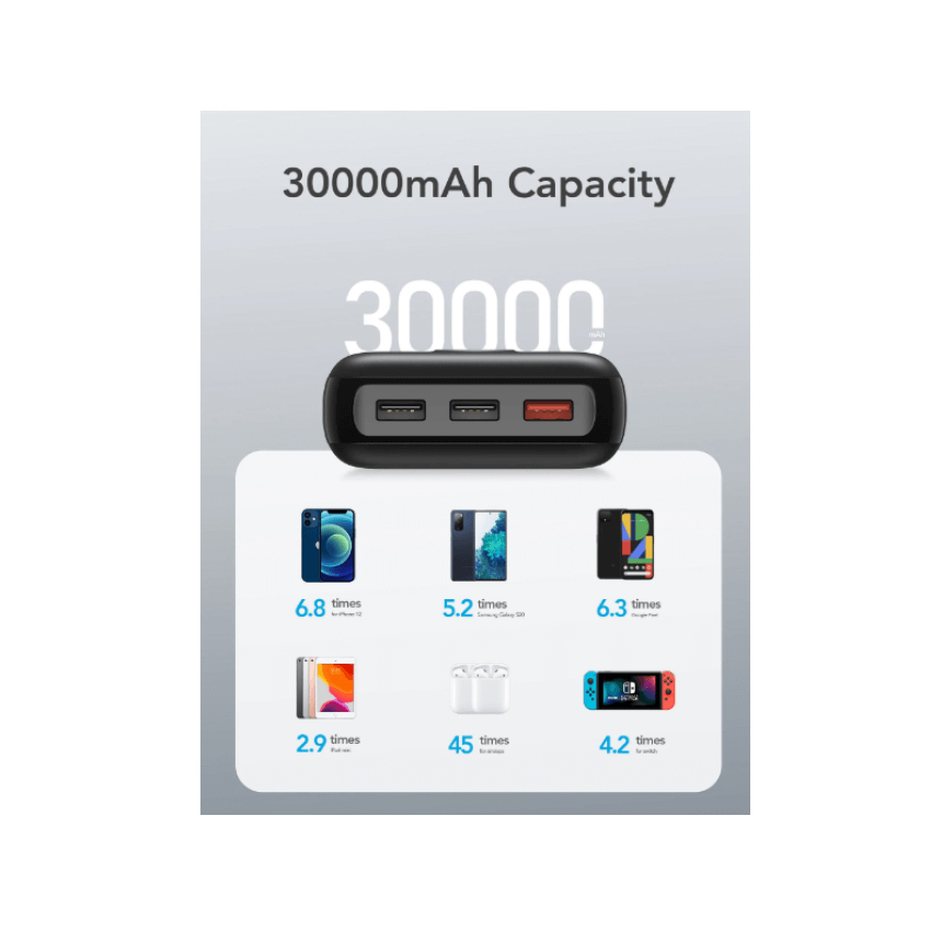 Power Bank 30.000 Mah της Veger VEL85810 trazeras|VEL85810
