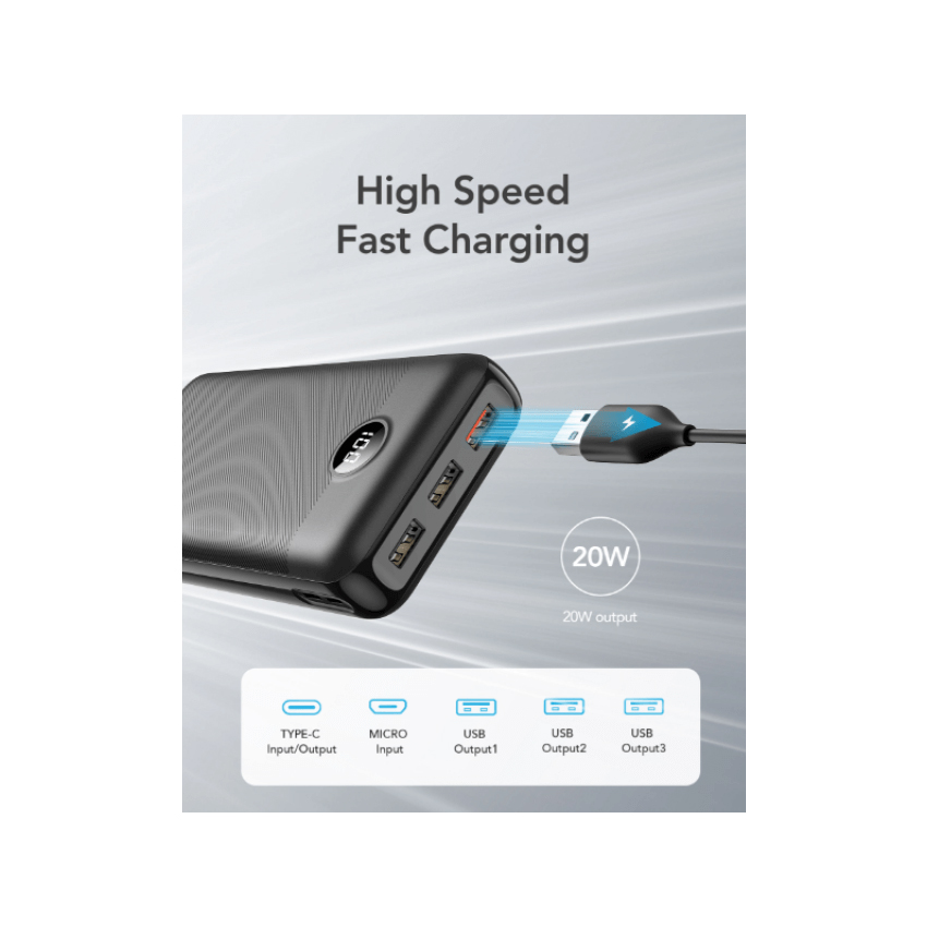 Power Bank 30.000 Mah της Veger VEL85810 trazeras|VEL85810