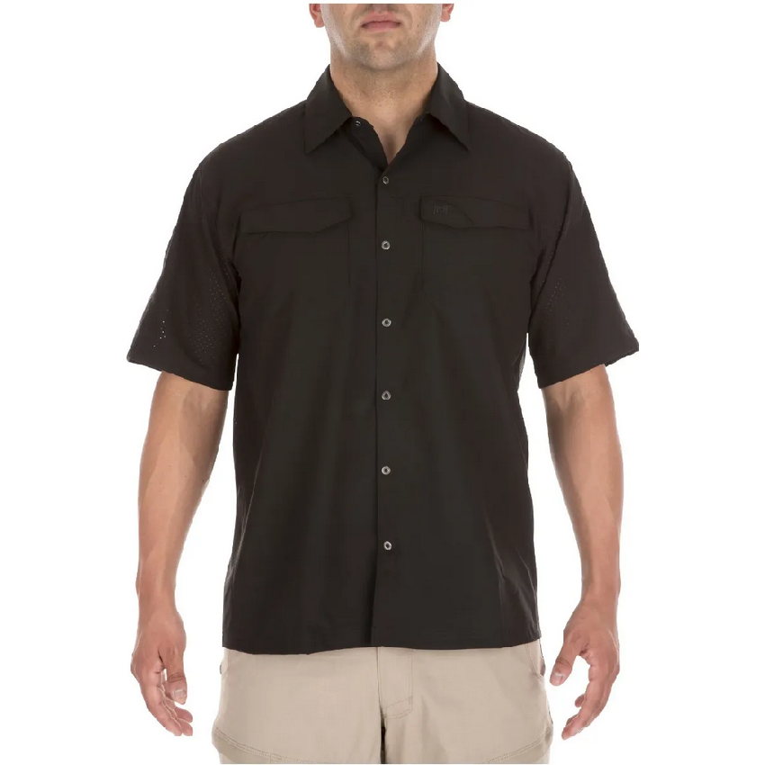 Πουκάμισο Κοντομάνικο Freedom Flex Short Sleeve (Black) της 5.11 Tactical FIV63547 trazeras|FIV63547