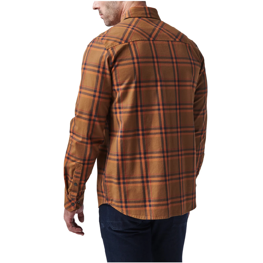 Πουκάμισο Gunner Plaid Long Sleeve (Brown Plaid) της 5.11 Tactical FIV63504 trazeras|FIV63504