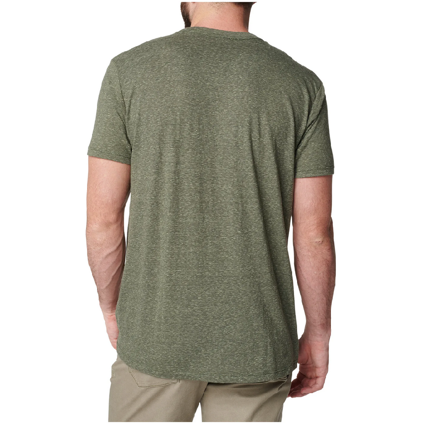 Κοντομάνικη Μπλούζα Triblend Legacy Short Sleeve Tee (Military Green Heather) της 5.11 Tactical FIV63827 trazeras|FIV63827