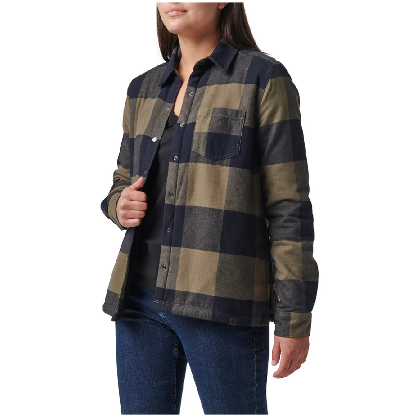 Γυναικείο Τζάκετ Louise Shirt Jacket (Ranger Green Plaid) της 5.11 Tactical FIV63743 trazeras|FIV63743