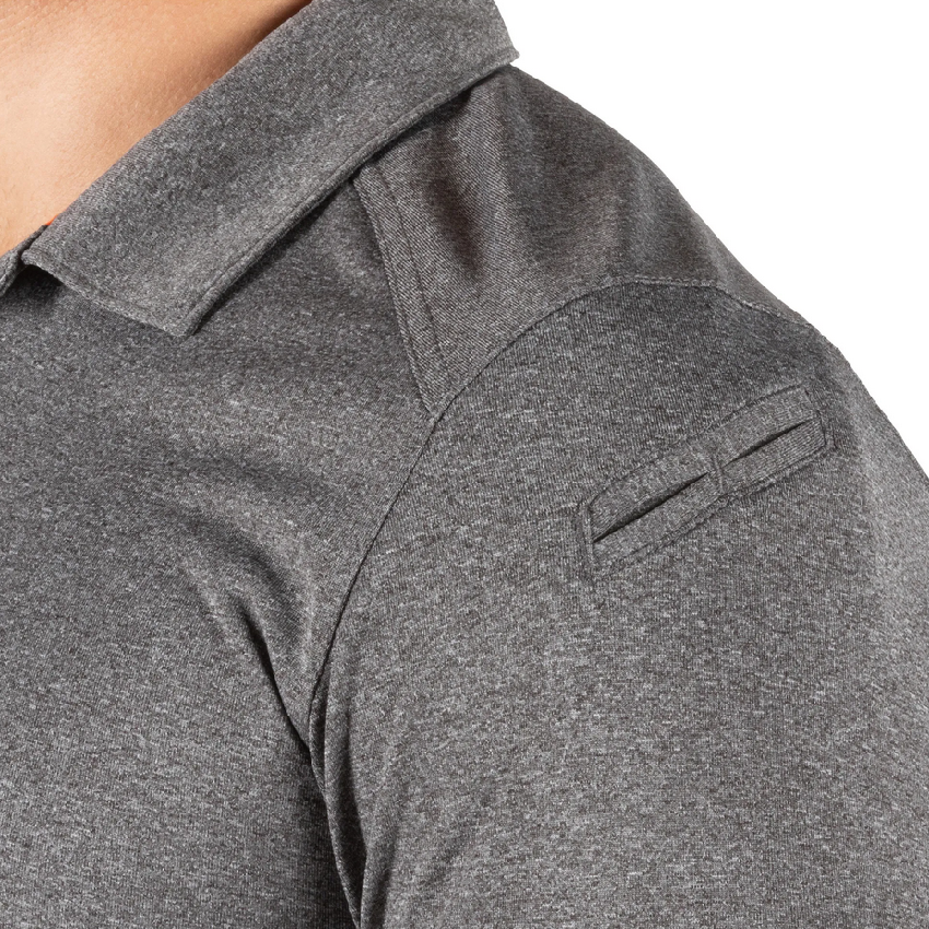Κοντομάνικη Μπλούζα Paramount Short Sleeve Polo (Charcoal Heather) της 5.11 Tactical FIV63819 trazeras|FIV63819