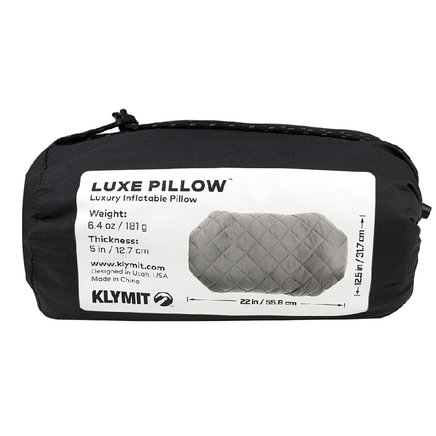 Μαξιλάρι Luxe Pillow (Γκρί) της Klymit SRS62509 trazeras|SRS62509