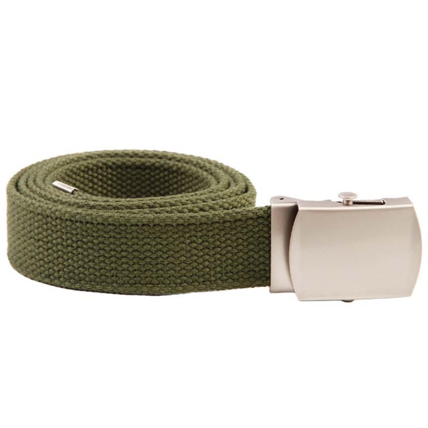 Ζώνη Web Belt Chrome Buckle (Λαδί) της Fostex Garments VAN62028 trazeras|VAN62028