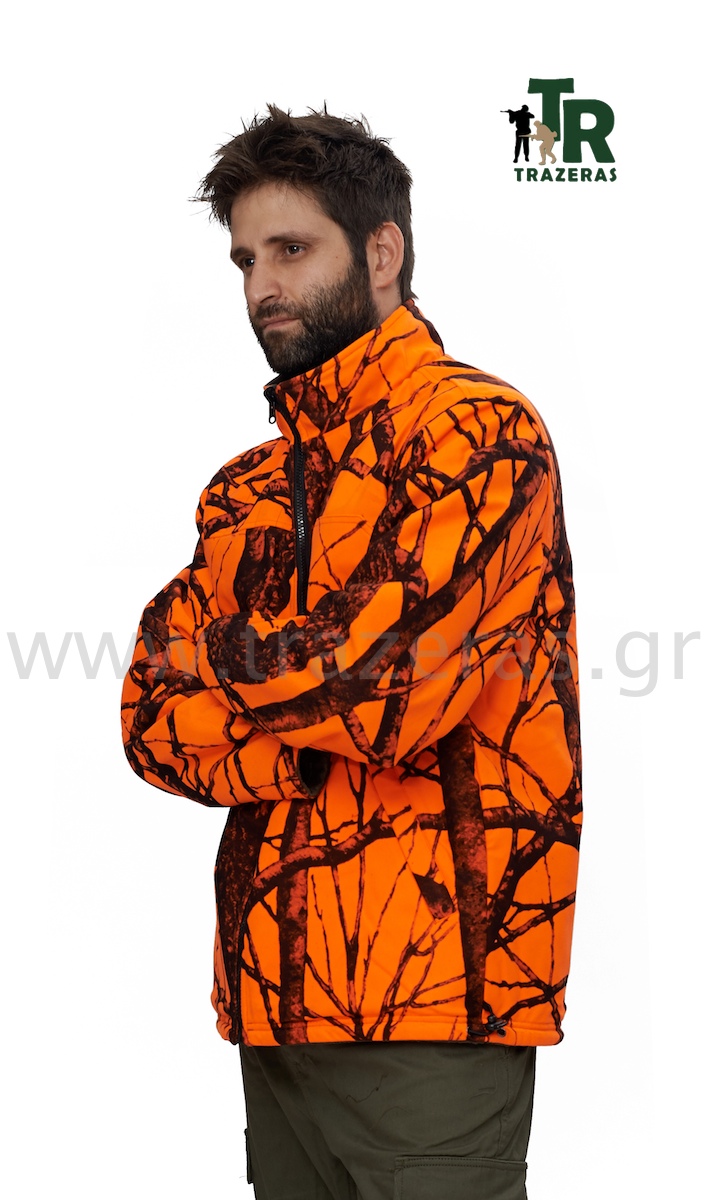 Μπουφάν Fleece Διπλής Όψης J-2 (Χακί – Παραλλαγή Πορτοκαλί) της VA, VAL18265 trazeras|VAL18265