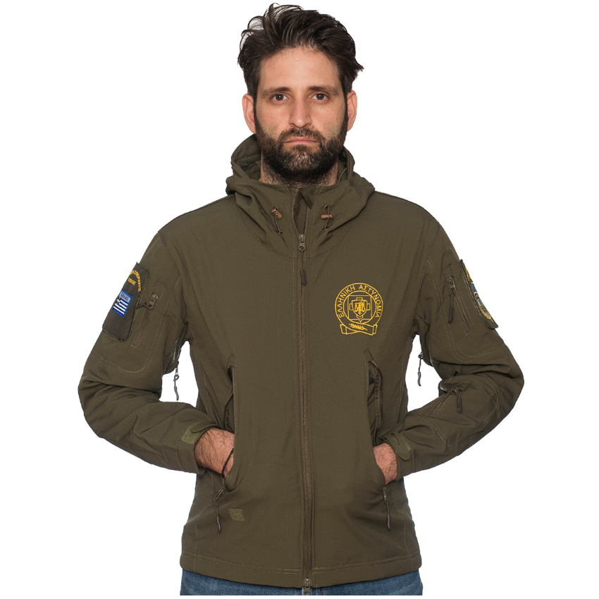 Αδιάβροχο Softshell Συνοριοφυλάκων με Αφαιρούμενα Διακριτικά της KSMB50549 trazeras|SMB50549
