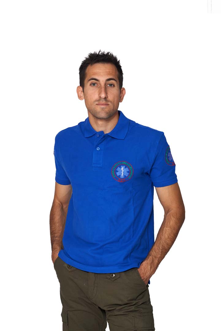 Κοντομάνικη Μπλούζα Polo Ε.Κ.Α.Β. (Μπλε) της Chris CHR37173 trazeras|CHR37173