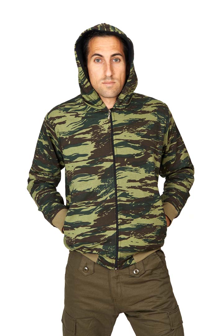 Ζακέτα Hoodie Στενής Γραμμής με Κουκούλα (Ελληνική Παραλλαγή) TRA37167 trazeras|TRA37167