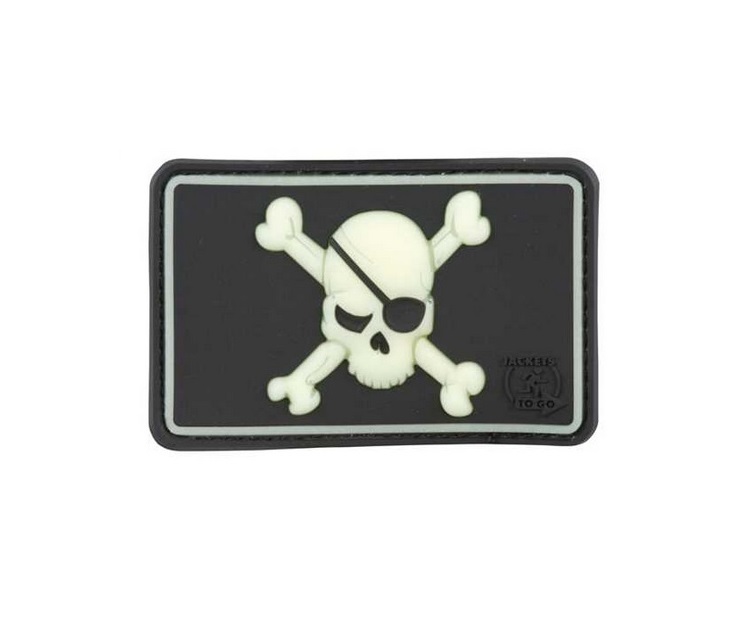 Υψηλής Ευκρίνειας PVC Σήμα 3D Velcro Skull Pirate της Jackets to Go REC29463 trazeras|REC29463