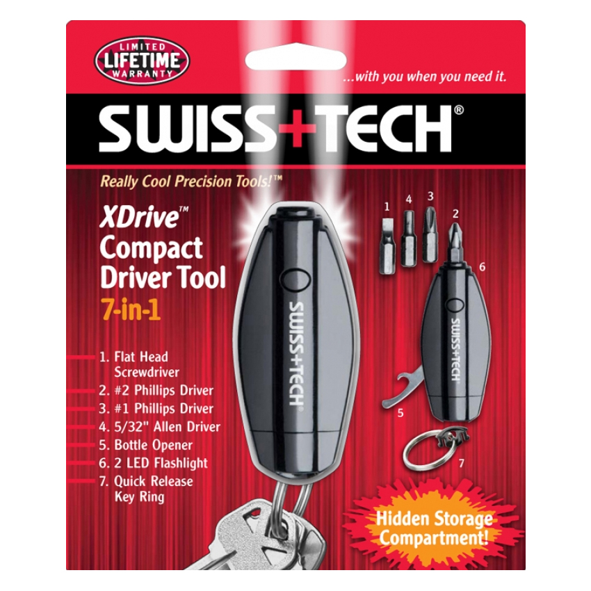 Πολυεργαλείο XDrive 7-in-1 Compact Driver Tool της Swiss+Tech UNI10205 trazeras|UNI10205