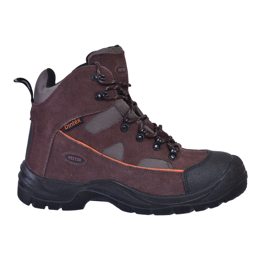 Αδιάβροχα Μποτάκια Πεζοπορίας Nestor, Mid 6'' (Brown) της Ergo Shoes ERG23106 trazeras|ERG23106