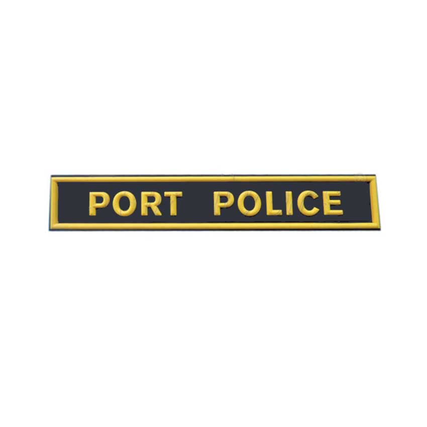 Σήμα Στήθους Port Police, PVC με Velcro (3D - Έγχρωμο) SUR08809 trazeras|SUR08809