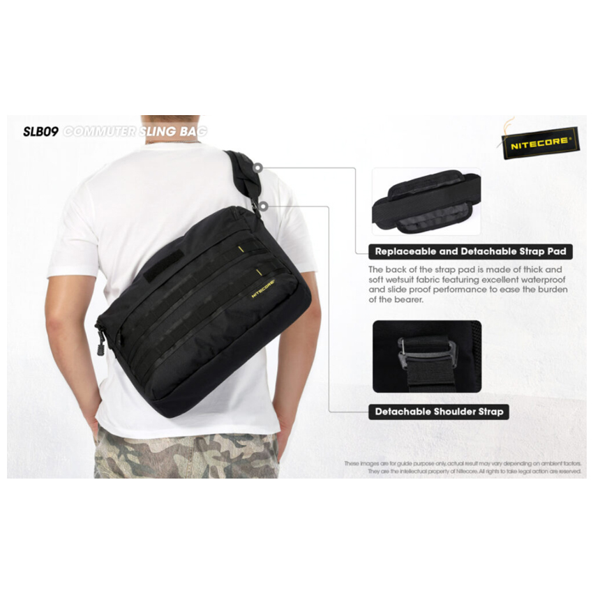 Τσάντα Movie EDC SLB09, High Strength 500D Polyester Fabric, 9L της Nitecore VAS58482 trazeras|VAS58482