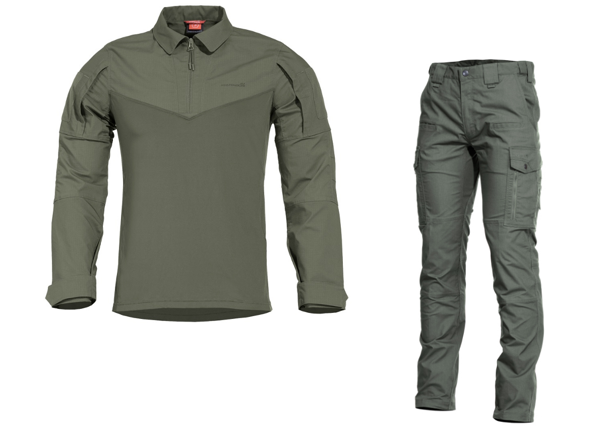 Στολή Συνοριοφυλάκων Ranger με Ενίσχυση Teflon (Camo Green) της Pentagon PEN49261 trazeras|PEN49261