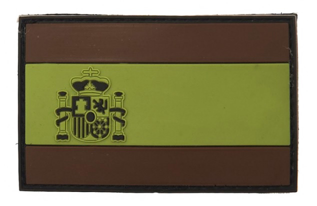 Σήμα PVC, Spain Subdued, 3D με Velcro (Γκρι με Μαύρο) της 101INC VAN43865 trazeras|VAN43865