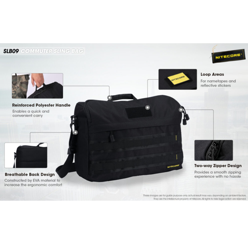 Τσάντα Movie EDC SLB09, High Strength 500D Polyester Fabric, 9L της Nitecore VAS58482 trazeras|VAS58482