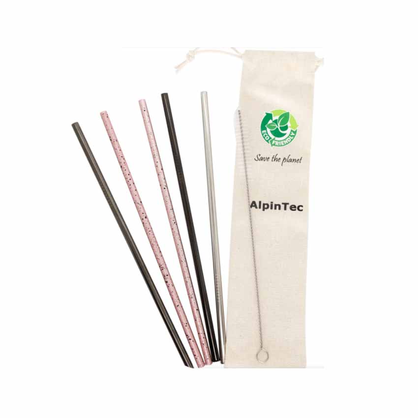 Καλαμάκια Οικολογικά Ίσια 6mm (5 Τεμάχια) της Alpin Tech KREO52506 trazeras|REO52506